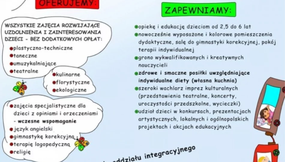 ODDZIAŁ INTEGRACYJNY Miejskiego Przedszkola nr 2 zaprasza - zdjęcie 1