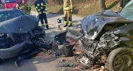 Czołowe zderzenie na krajówce - zdjęcie 4