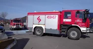 Pożar autobusu na parkingu stacji. Ogień zauważył inny kierowca - zdjęcie 4