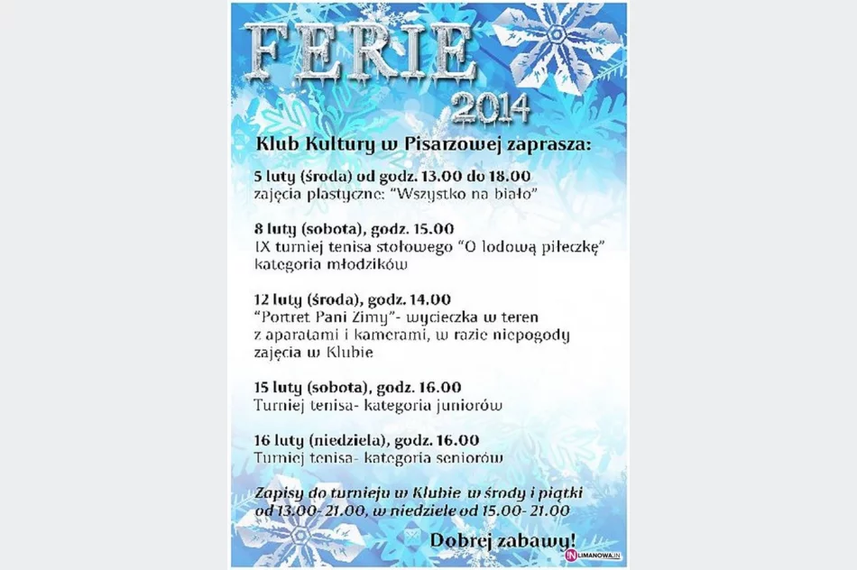 Ferie 2014 w gminie Limanowa - zdjęcie 3