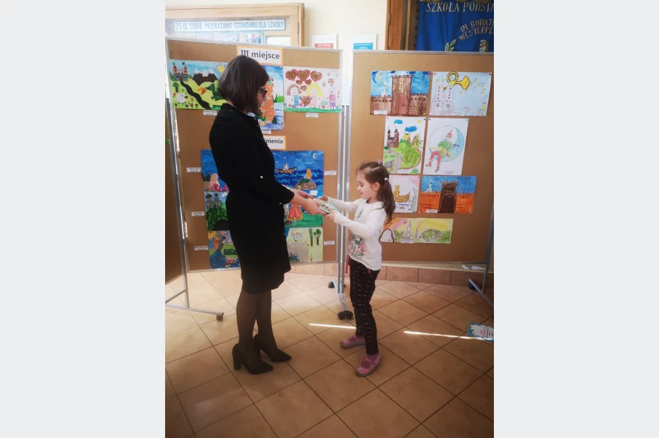 Konkurs plastyczny pt. „Poznajemy polskie legendy" zorganizowany w SP nr 1 w Starej Wsi - zdjęcie 6