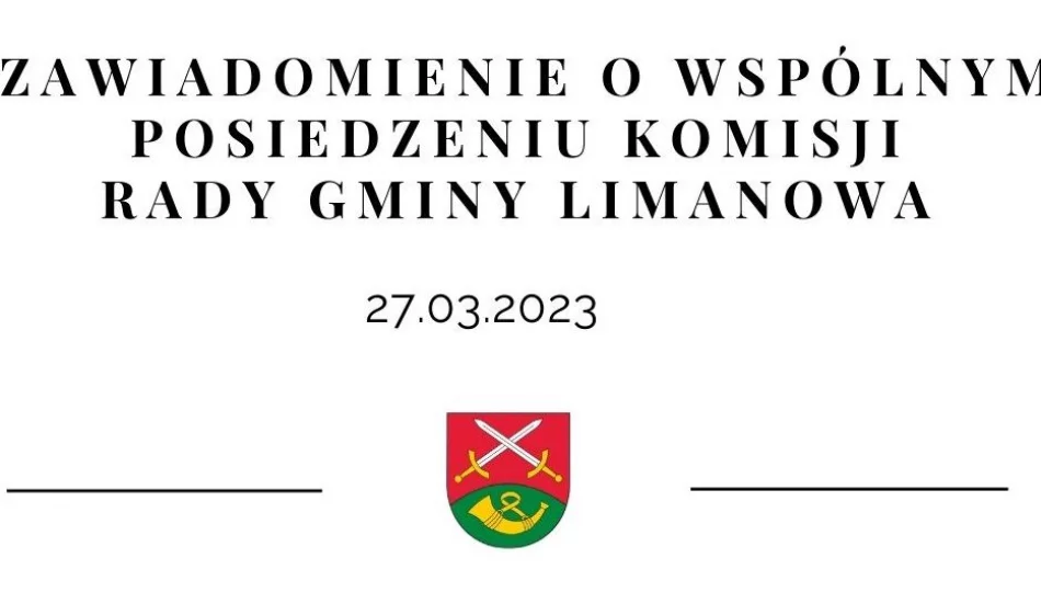 Posiedzenie Komisji Rady Gminy Limanowa - 27 marca 2023 - zdjęcie 1