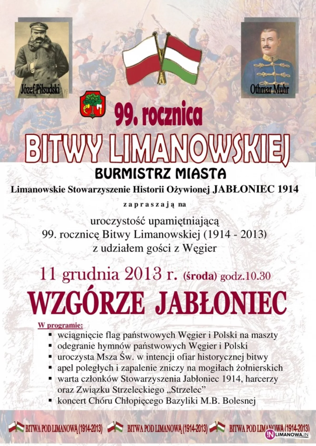 99. rocznica Bitwy Limanowskiej