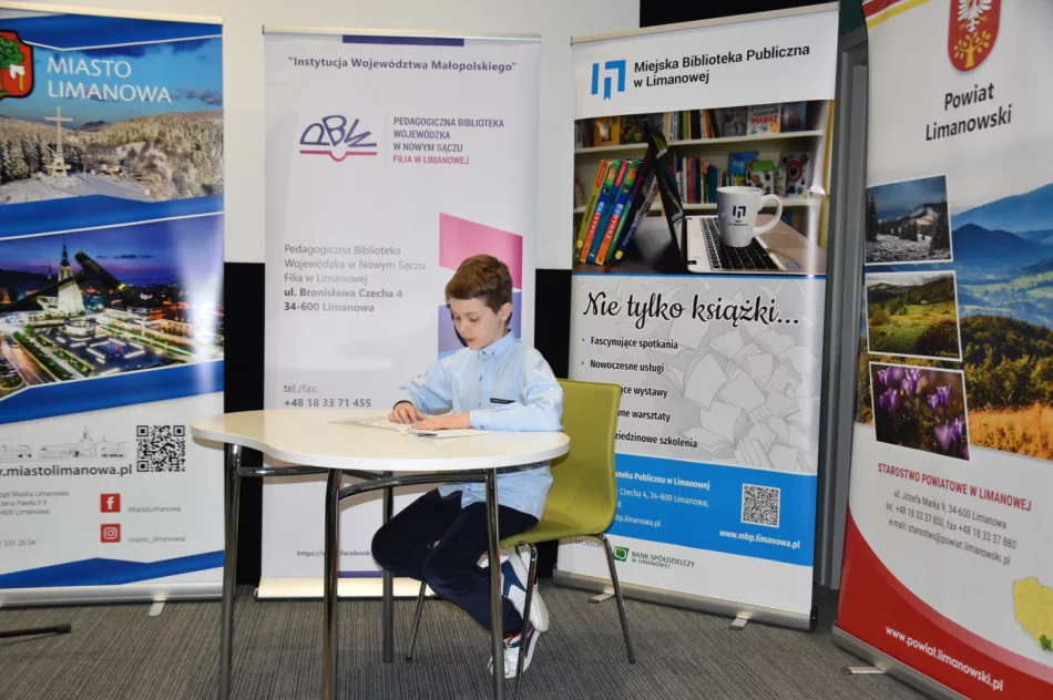 Powiatowy Maraton Czytelniczy w limanowskiej bibliotece - zdjęcie 6