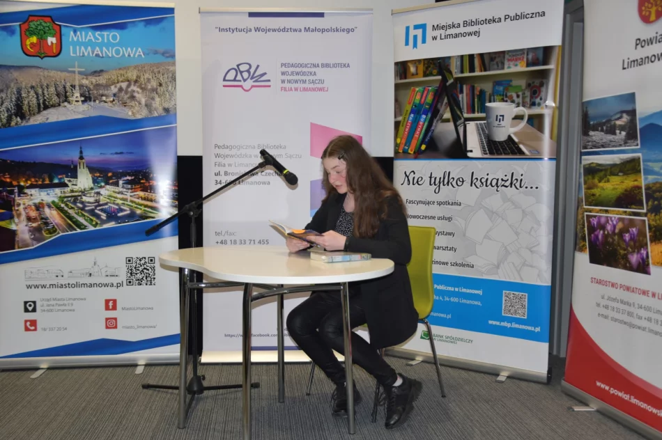Powiatowy Maraton Czytelniczy w limanowskiej bibliotece - zdjęcie 11