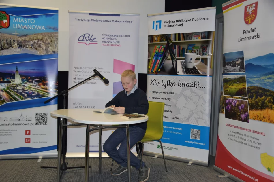 Powiatowy Maraton Czytelniczy w limanowskiej bibliotece - zdjęcie 13