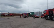 Pożar w zakładzie Tymbark w Olsztynku - zdjęcie 2