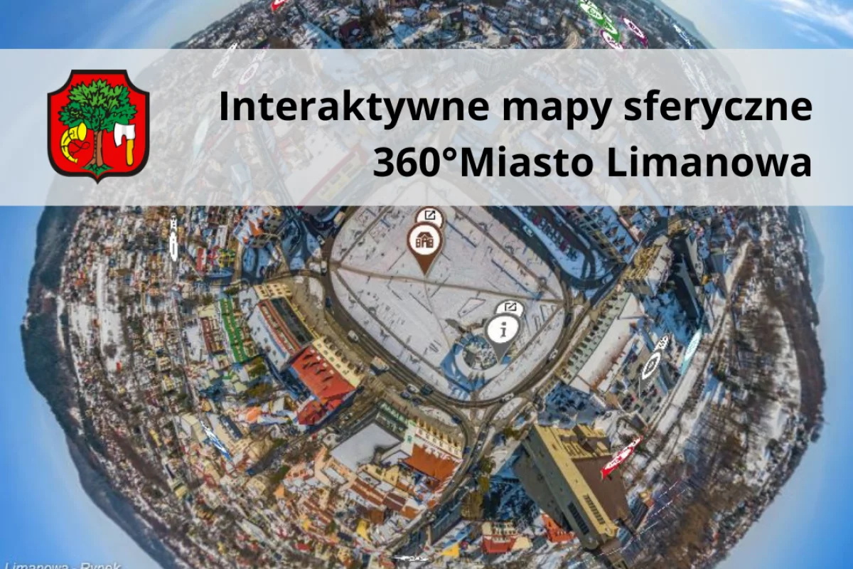 Miasto Limanowa w aplikacji Interaktywne Mapy Sferyczne 360°