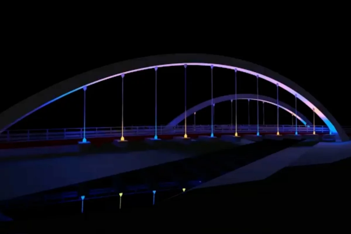 Tak ma wyglądać iluminacja nowego mostu