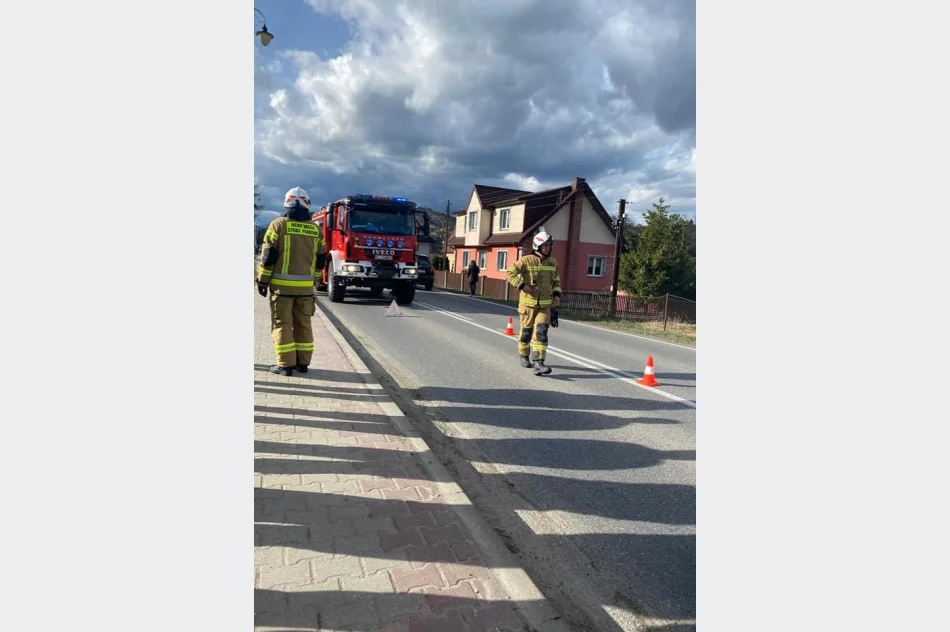 Zderzenie pojazdów na drodze wojewódzkiej - zdjęcie 2