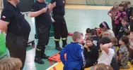 Spotkanie z pracownikami KRUS i strażakami z OSP w Limanowej . - zdjęcie 2