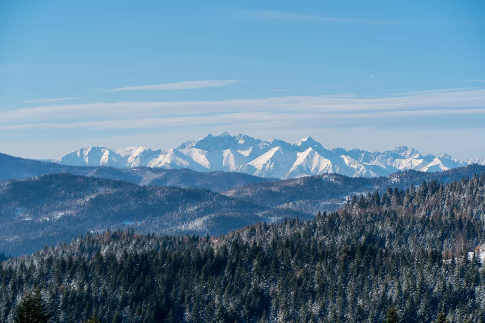 Zima w Beskidzie Wyspowym i Limanowej - 29 marca 2023 roku - zdjęcie 5