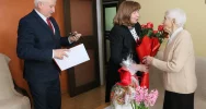 SETNE URODZINY mieszkanki Miasta Limanowa Pani JANINY FLOREK - zdjęcie 4
