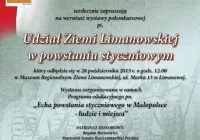 Wernisaż wystawy 'Udział Ziemi Limanowskiej w powstaniu styczniowym' - zdjęcie główne