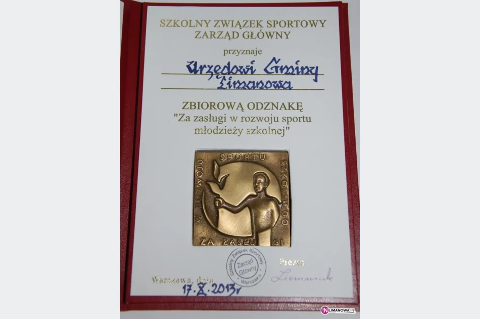 Sportowe odznaczenia dla Gminy Limanowa - zdjęcie 2