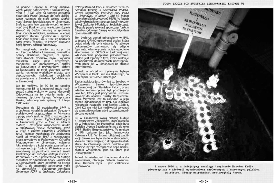 „TWIERDZA” - Historia ocalenia limanowskiej Katowni UB już dostępna - zdjęcie 12