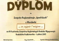 I miejsce Zespołu „Spod Kicek” na Festiwalu „Beskidzka Podkówecka” - zdjęcie główne