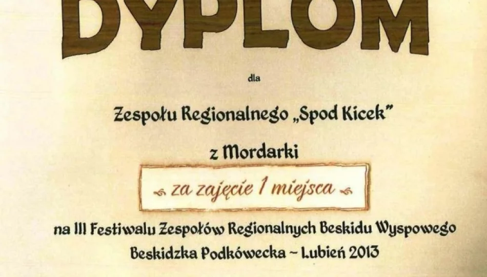 I miejsce Zespołu „Spod Kicek” na Festiwalu „Beskidzka Podkówecka” - zdjęcie 1