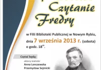 ,,Narodowe Czytanie Fredry’’ w Nowym Rybiu. - zdjęcie główne