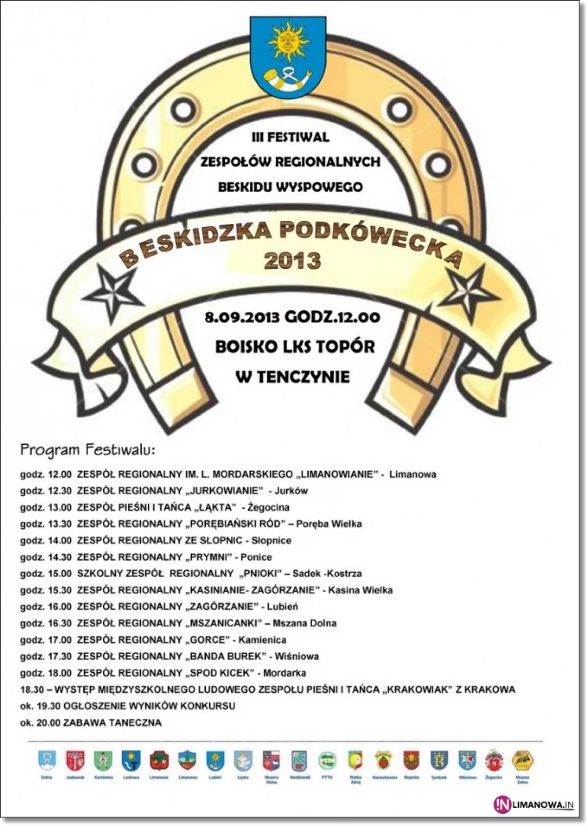 III Festiwal Zespołów Regionalnych Beskidu Wyspowego „Beskidzka Podkówecka”