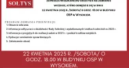 Informacja o zebraniu Wiejskim w miejscowości Wysokie - zdjęcie 2