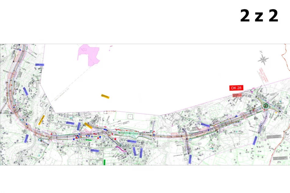 Mapa przebiegu obwodnicy w Limanowej - zdjęcie 2