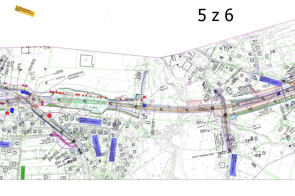 Mapa przebiegu obwodnicy w Limanowej - zdjęcie 7