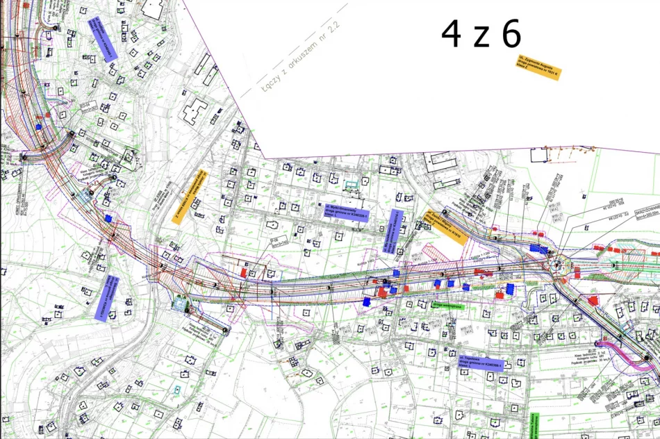 Mapa przebiegu obwodnicy w Limanowej - zdjęcie 6