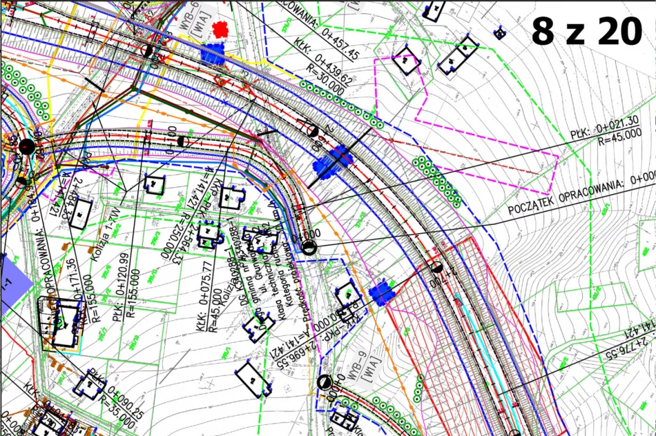 Mapa przebiegu obwodnicy w Limanowej - zdjęcie 16