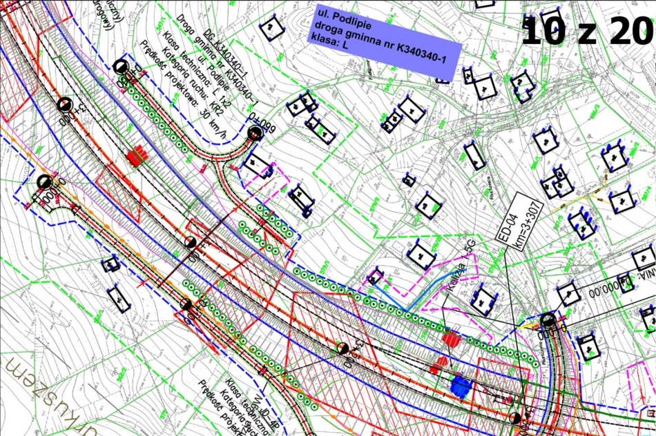 Mapa przebiegu obwodnicy w Limanowej - zdjęcie 18