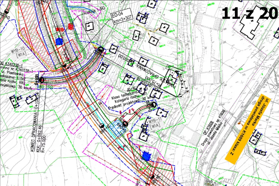 Mapa przebiegu obwodnicy w Limanowej - zdjęcie 19