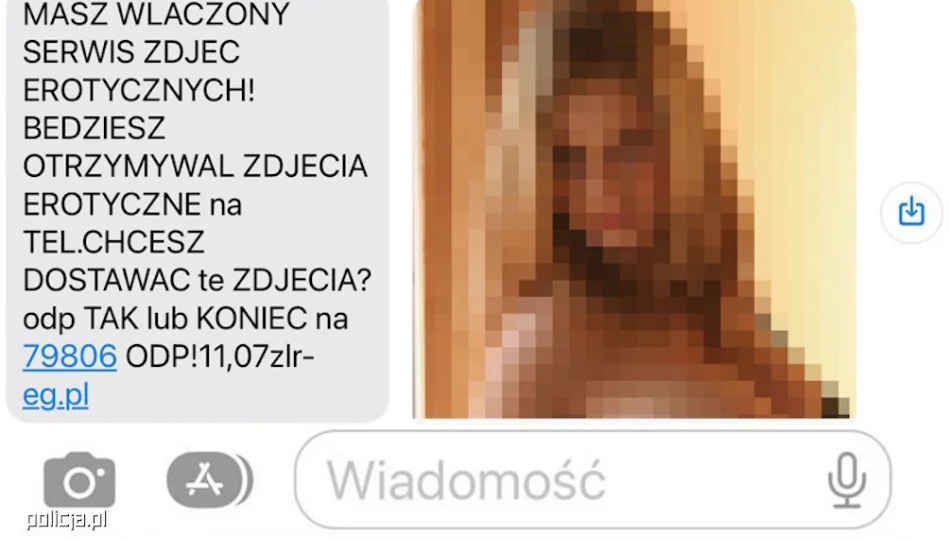 SMS o usłudze erotycznej? To oszustwo! - zdjęcie 1