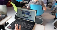 Uczniowie ze Szkoły Podstawowej w Mordarce z wizytą w Pracownii Aktywnego Korzystania z Technologii - zdjęcie 5
