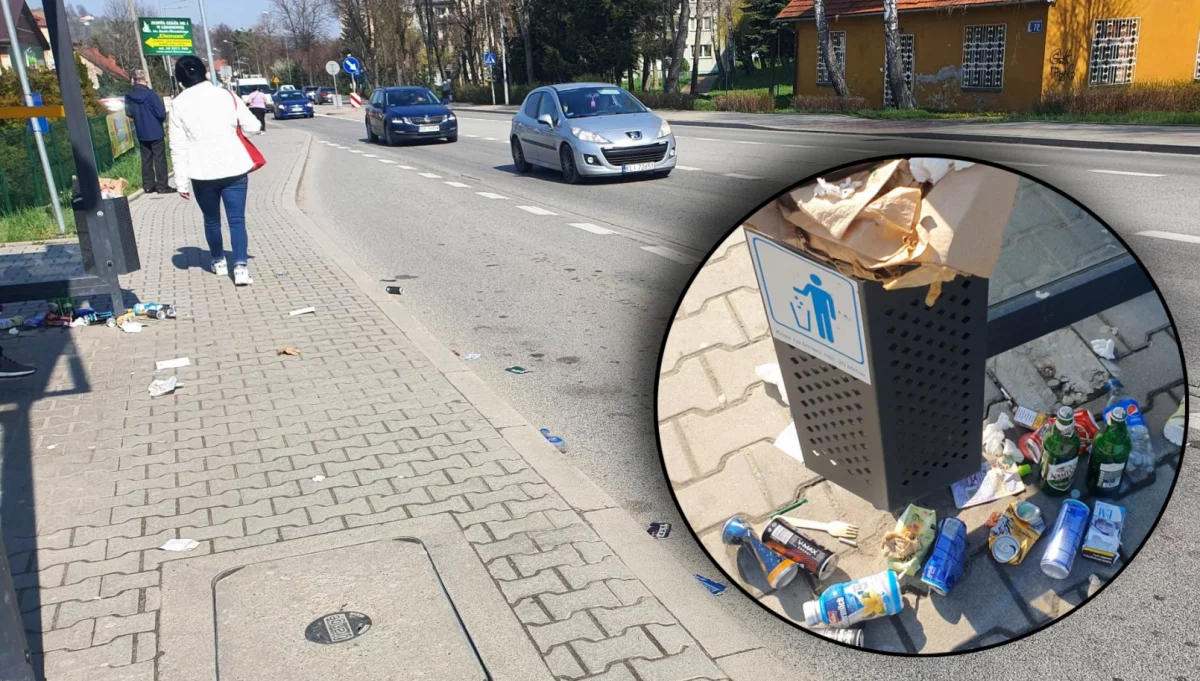 Wiceburmistrz: śmieci na przystanki podrzucają kierowcy busów