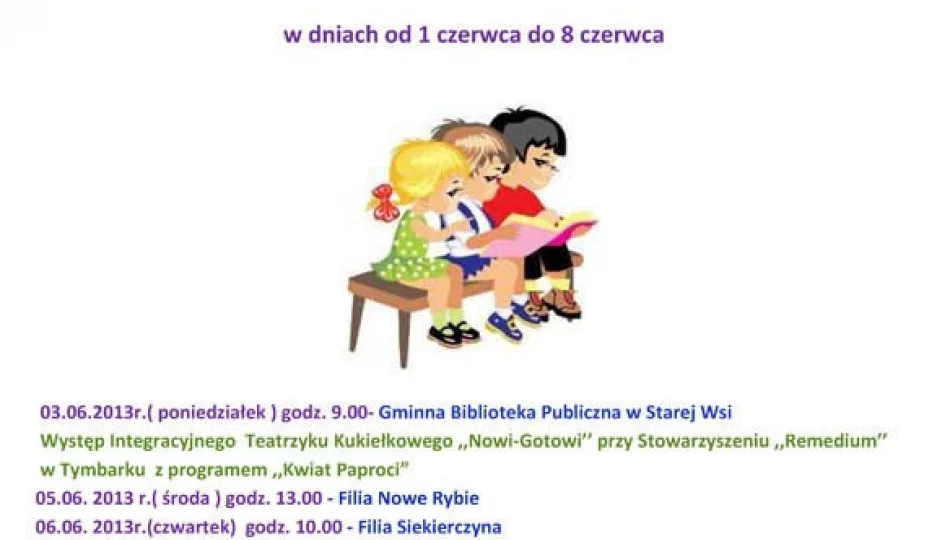XII Ogólnopolski Tydzień Czytania Dzieciom - zdjęcie 1