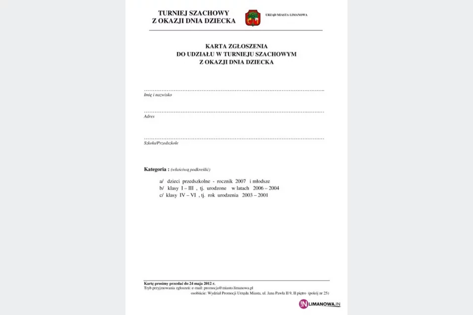 Turniej Szachowy z okazji Dnia Dziecka - zdjęcie 3