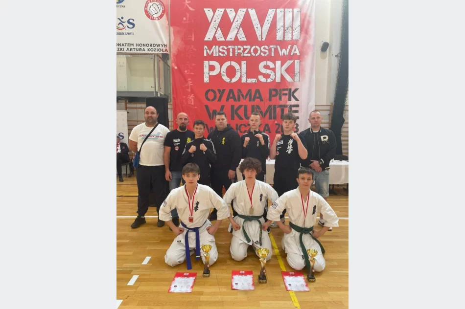 2 turnieje i 8 medali dla Goliński Team, w tym 4 medale Mistrzostw Polski Oyama PFK - zdjęcie 7
