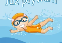 Dzieci uczą się pływać - zdjęcie główne