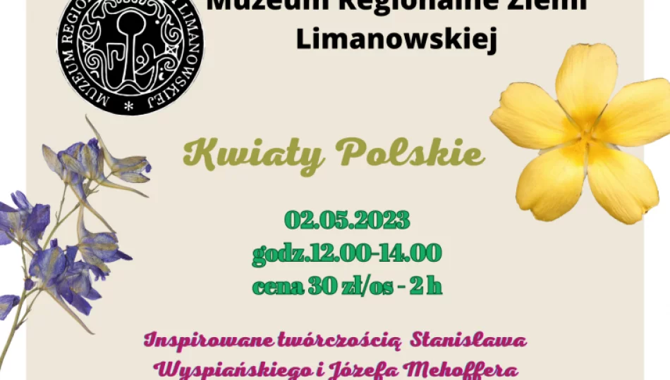 Muzeum zaprasza na wiosenne warsztaty artystyczne „Kwiaty Polskie” - zdjęcie 1