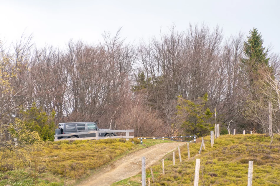 Kontrowersyjne otwarcie sezonu turystycznego na Mogielicy - politycy i samorządowcy... samochodami - zdjęcie 19