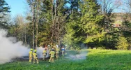 Pożar drewnianych zabudowań - zdjęcie 2