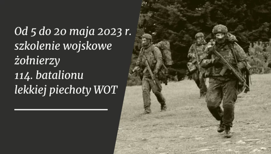 Od 5 do20 maja odbywać się będzie szkolenie żołnierzy WOT - zdjęcie 1