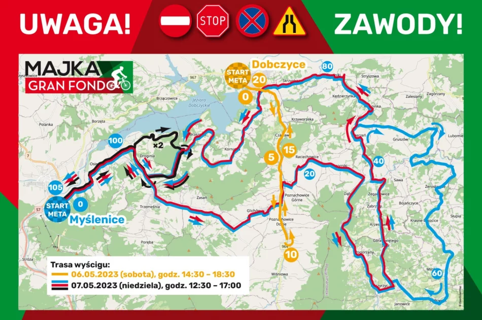 Kolejny wyścig kolarski w powiecie - utrudnienia drogowe - zdjęcie 2