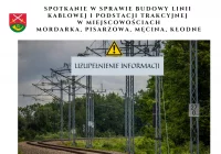 Uzupełnienie do zaproszenia na spotkanie w sprawie budowy linii kablowej i podstacji trakcyjnej - zdjęcie główne