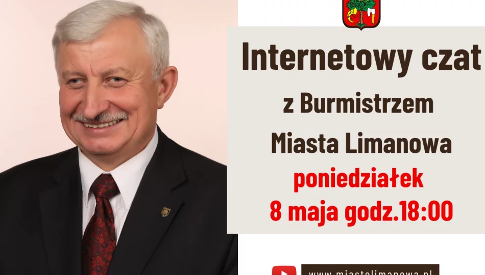 Czat z Burmistrzem – w poniedziałek 8 maja o godz. 18:00 - zdjęcie 1