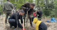 Z ministrem posadzono las pamięci Jana Pawła II - zdjęcie 4
