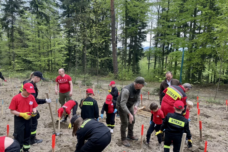 Z ministrem posadzono las pamięci Jana Pawła II - zdjęcie 8