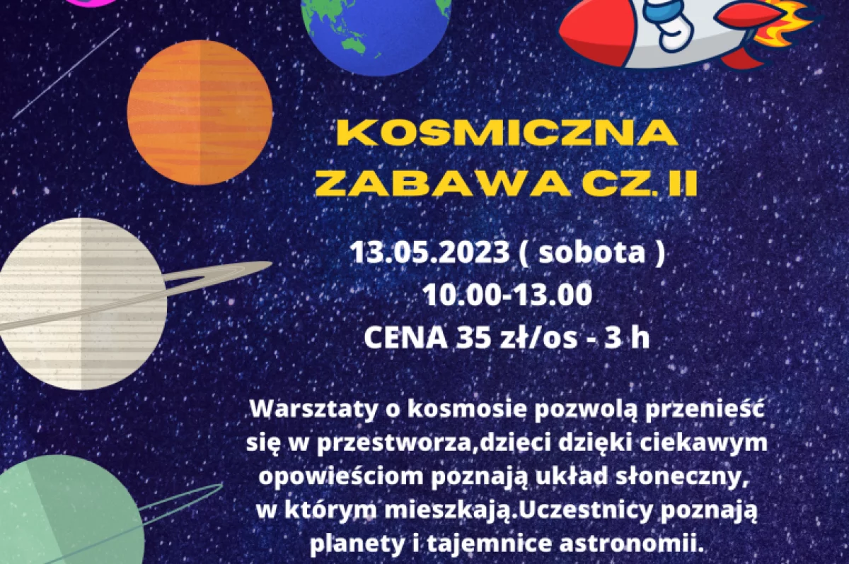 Muzeum zaprasza na drugą odsłonę warsztatów pn. „Kosmiczna zabawa”