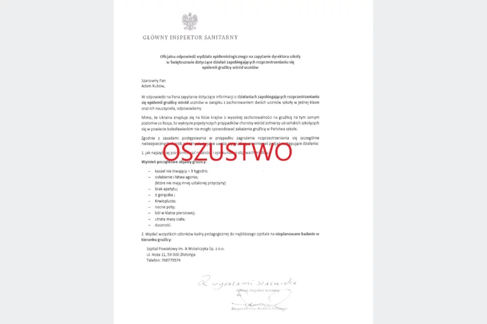 Pismo trafiło do szkół. Próba "dezinformacji oraz zasiania paniki" - zdjęcie 2