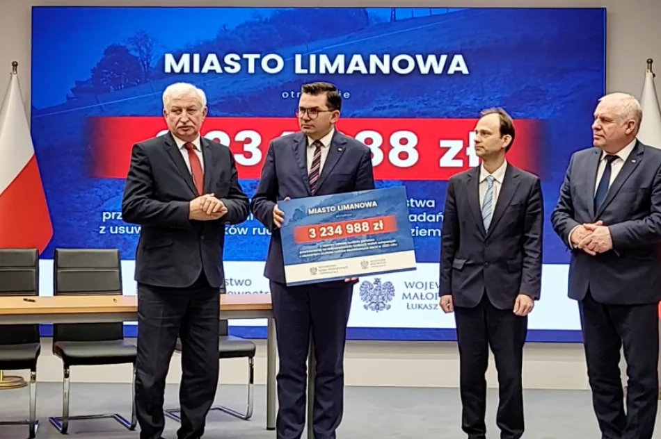 Czek na stabilizację osuwiska i odbudowę drogi - zdjęcie 3